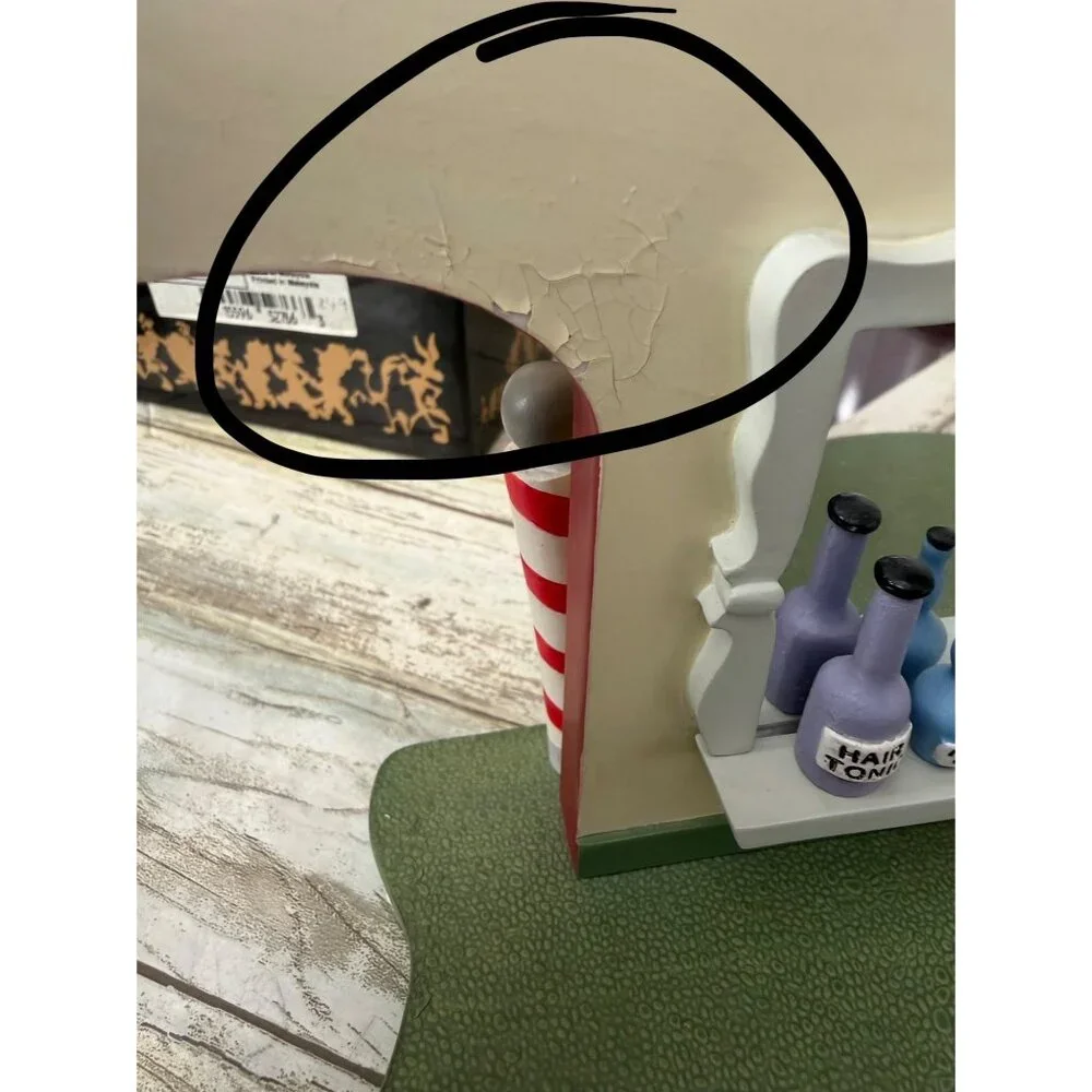 Goebel Looney Tunes Rabbit of Seville Bugs Fudd Scape 3-Pc Barber Set w/FLAWS - Picture 13 of 16